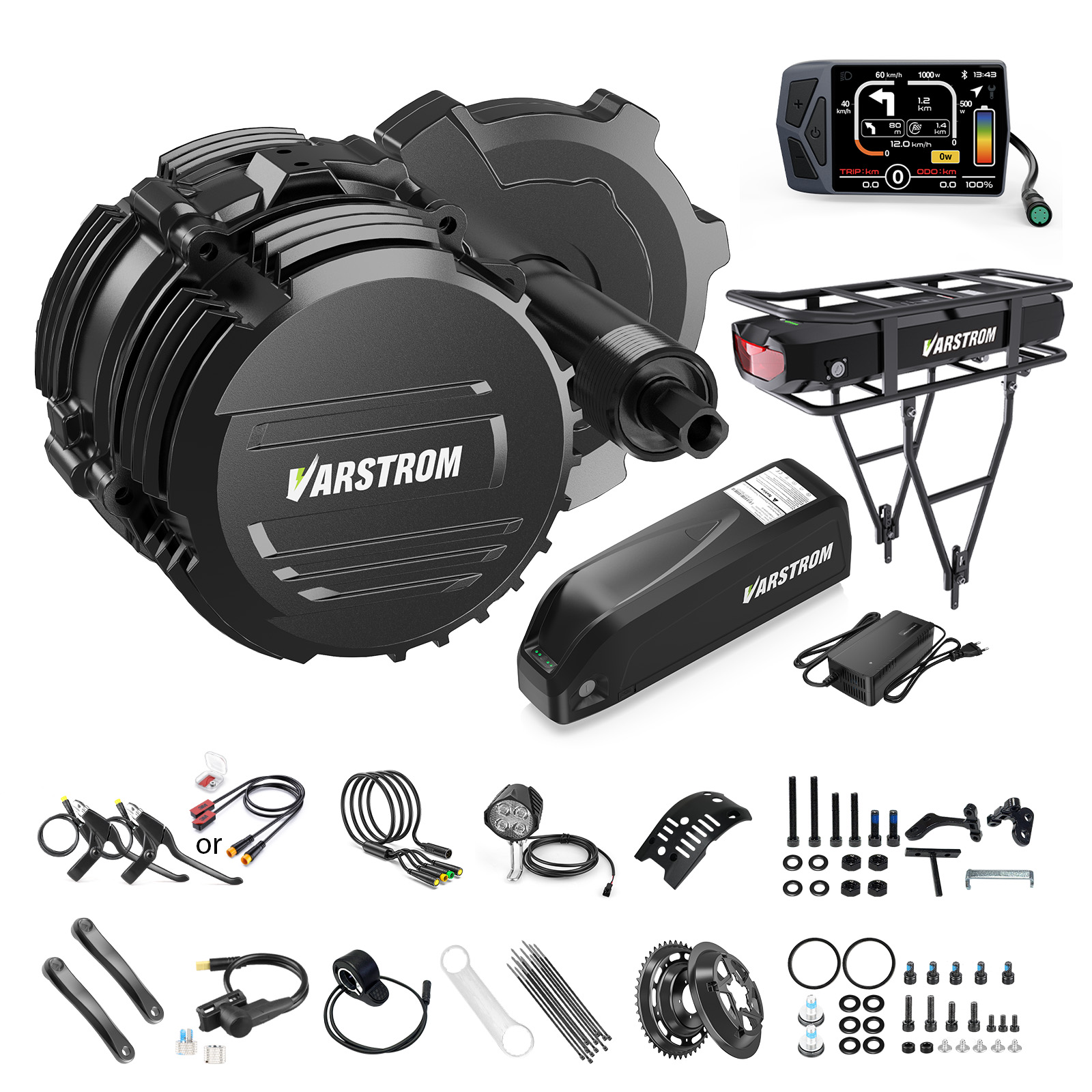 [US STOCK] Varstrom 48V500W 75 - Side Hung Mid Drive Motor Kit 评论和价格